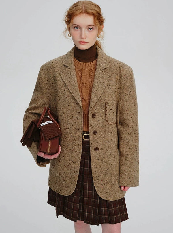 British style wool blazer