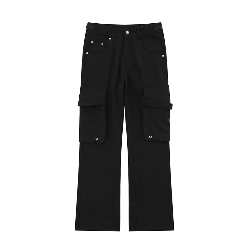 American High Street Streamers Black Cargo Pants