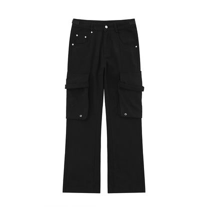 American High Street Streamers Black Cargo Pants