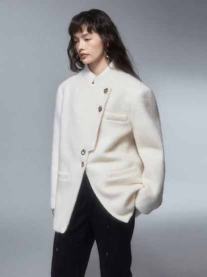 Soote Season stand-up collar woolen jacket