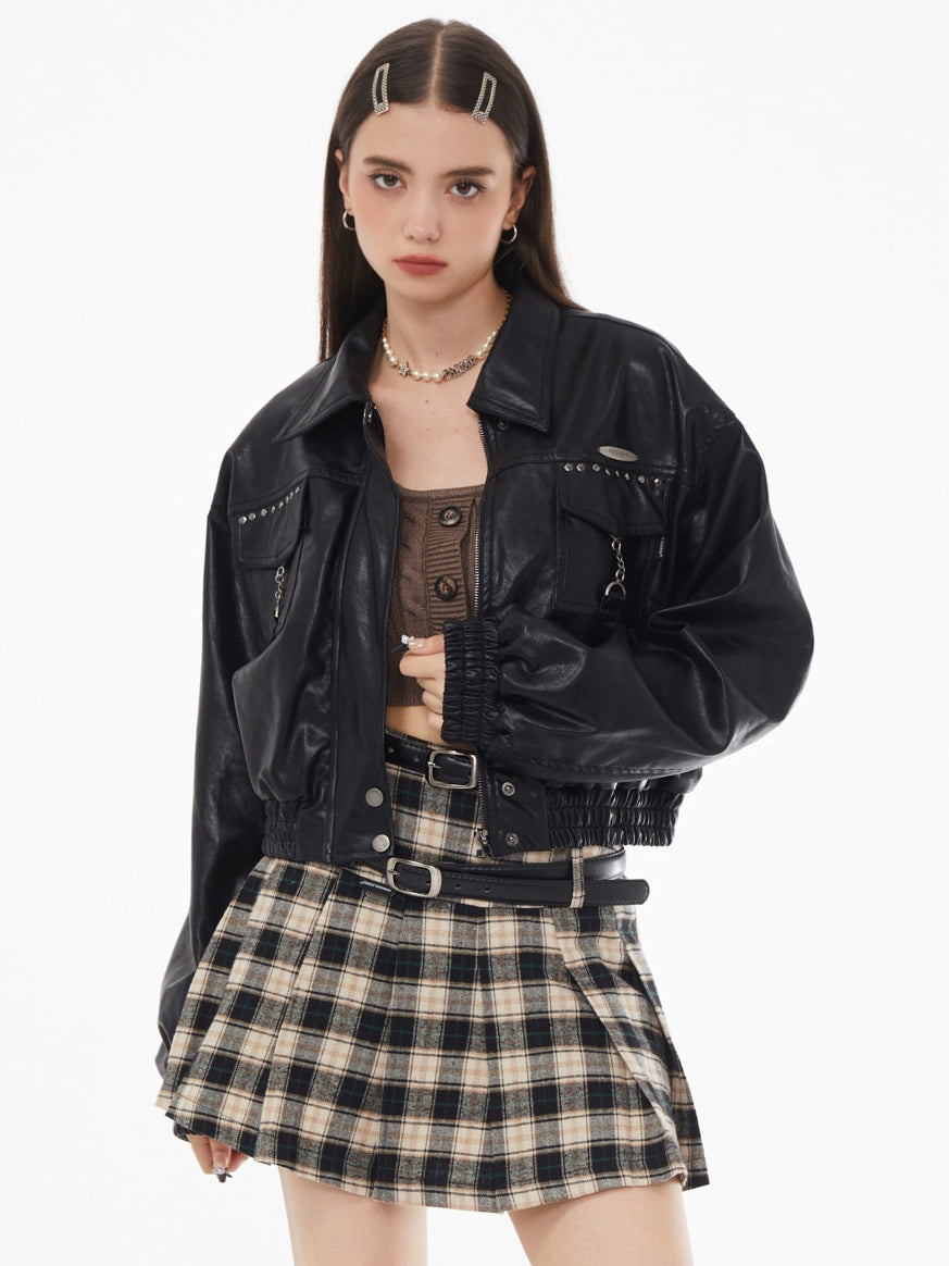 American PU leather jacket