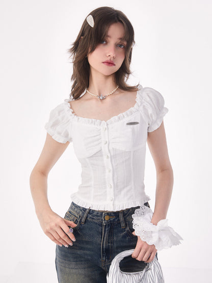 Feminine Puffhülle Tops