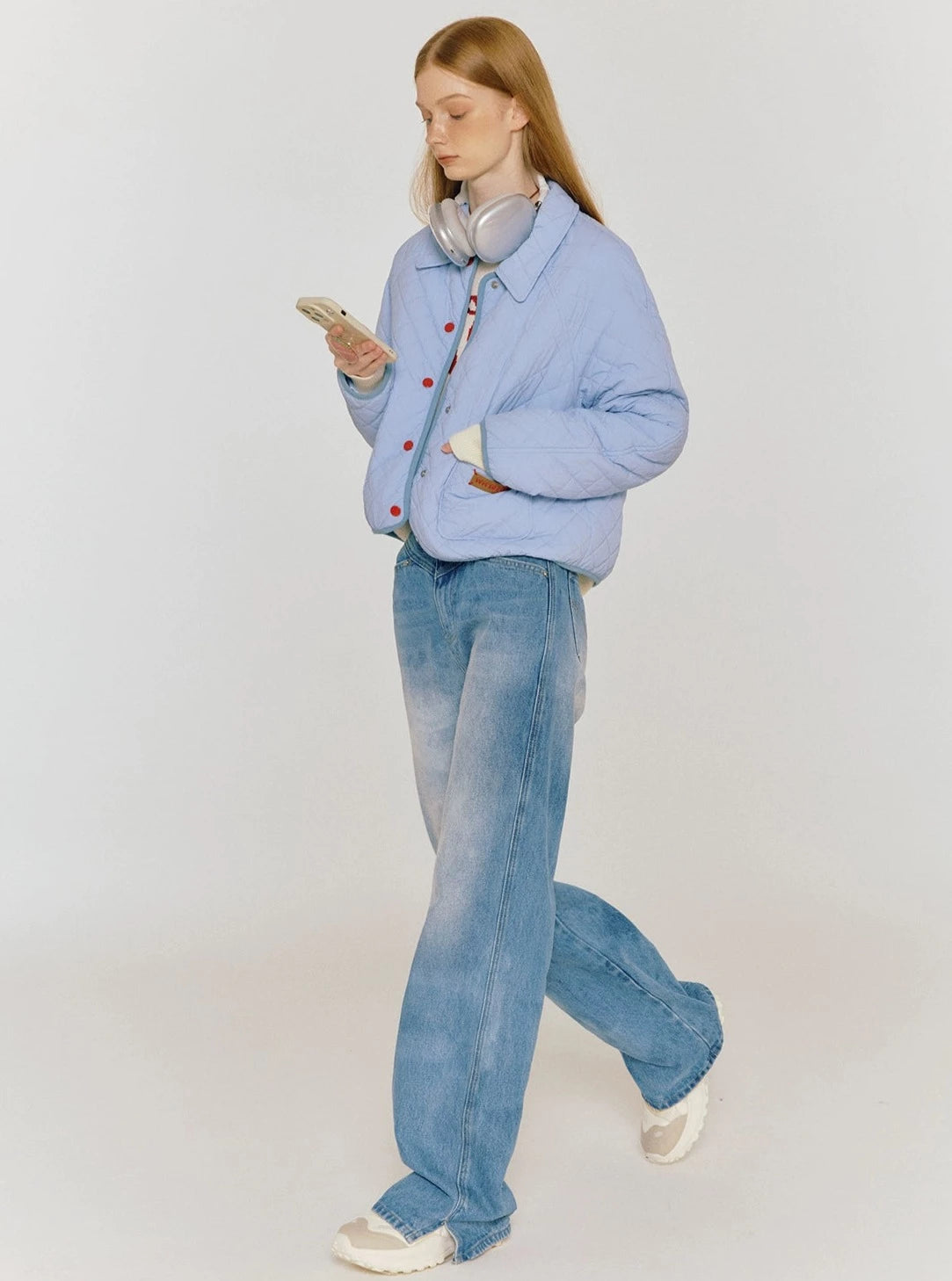 Vintage Light Blue Straight Leg Jeans Pants