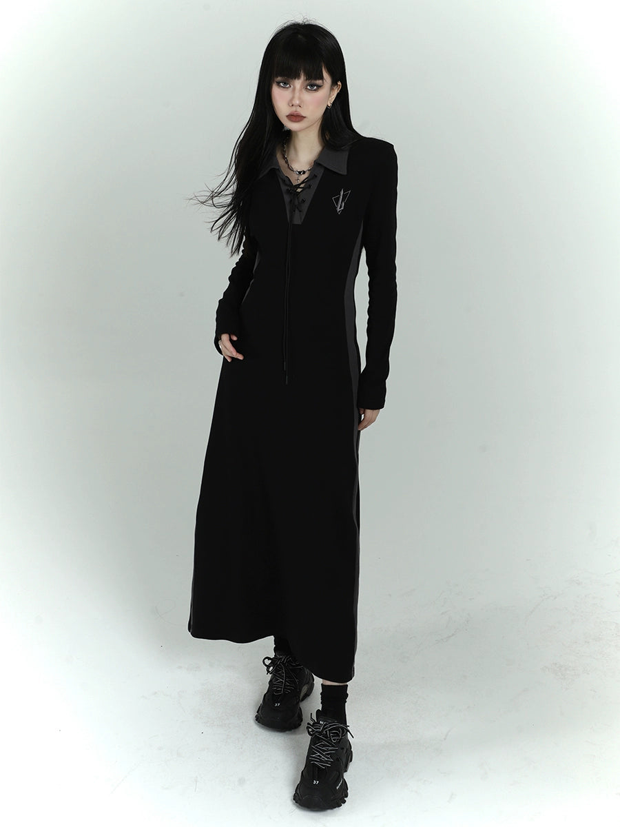 Ghost Girl Black Long Skirt Dress