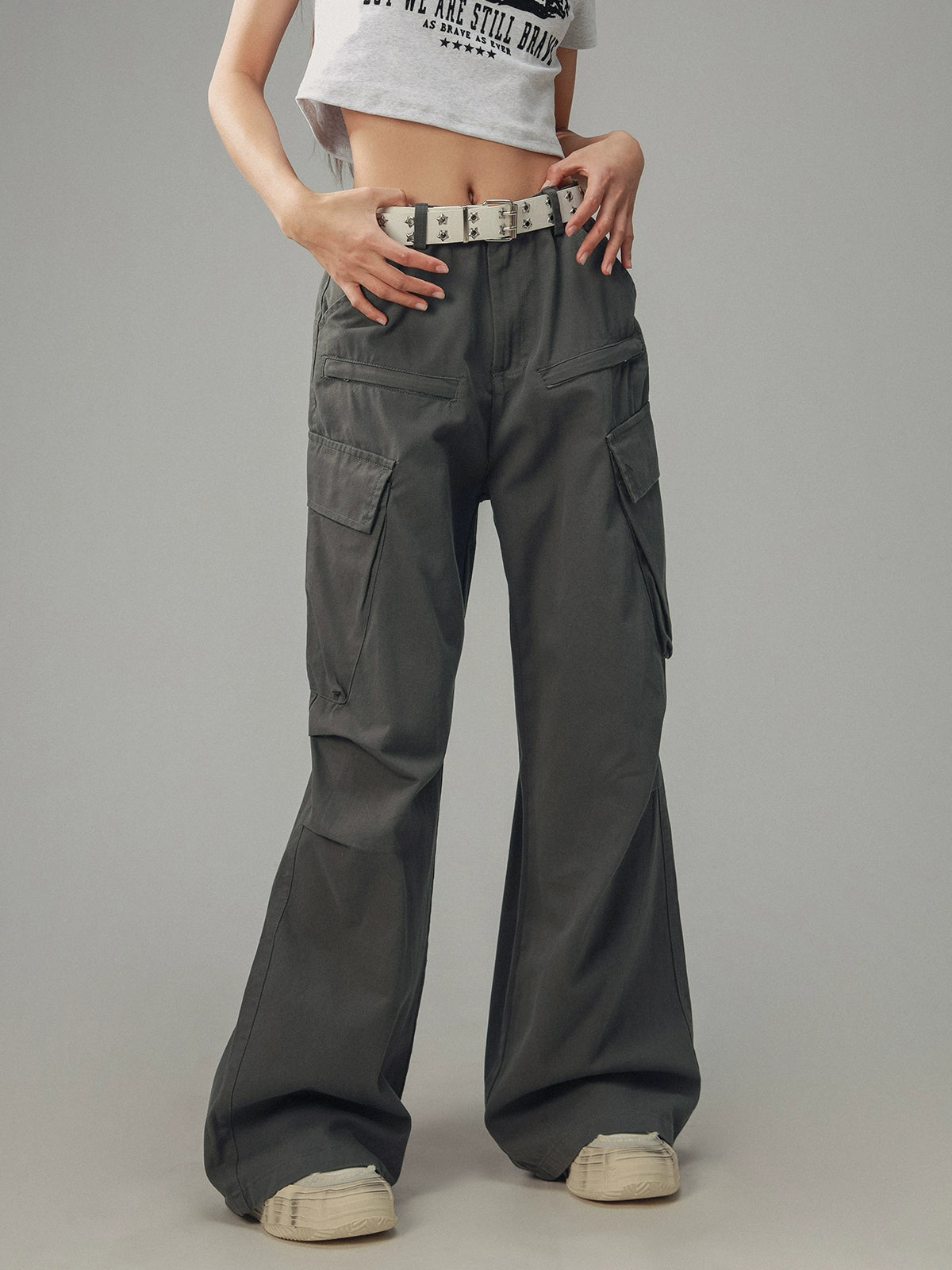 American straight leg loose slacks