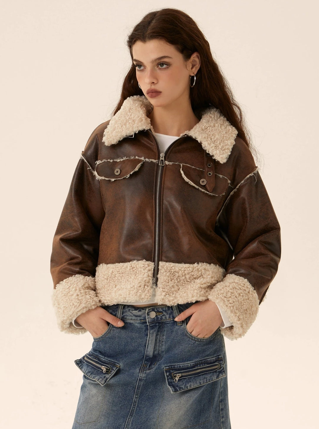 Long-sleeved loose casual cotton jacket – UrbanSheek