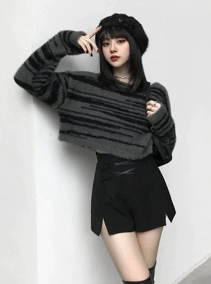 Mink Velvet Fur Short Top