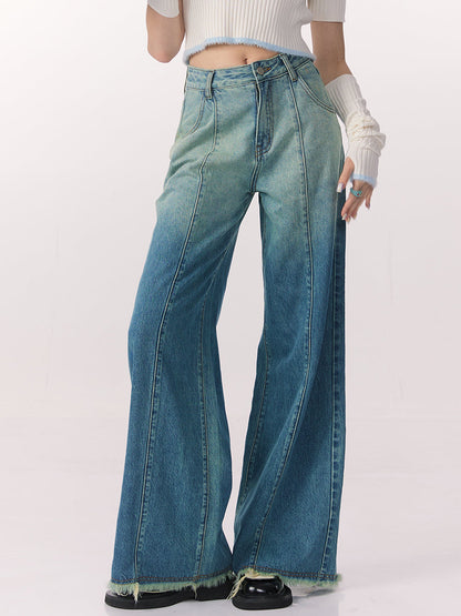 Gradient Denim Pants