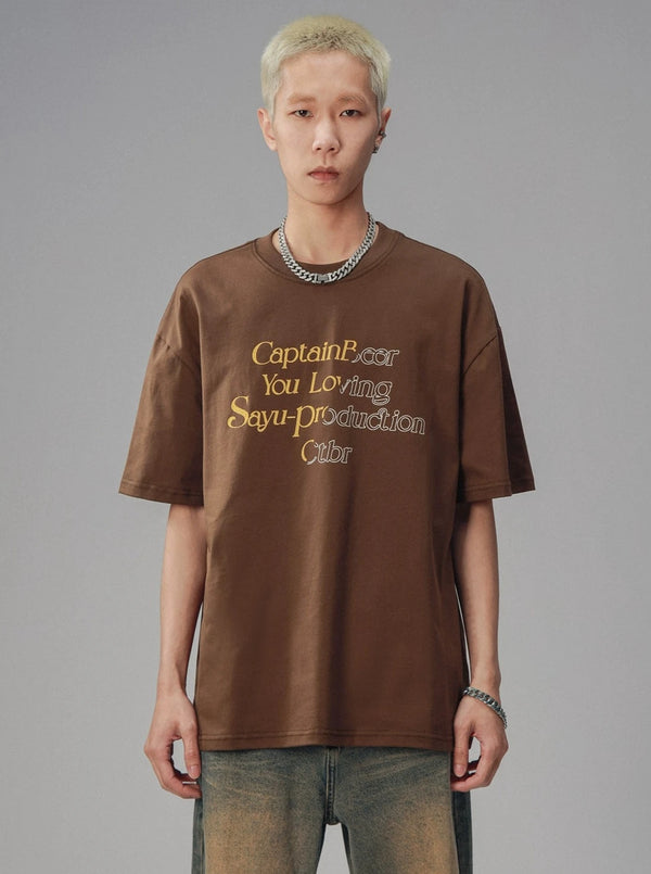 American Retro Loose Short Sleeve T-Shirt