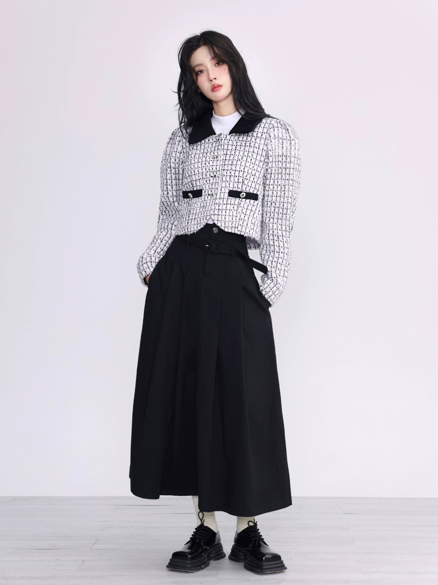 American A-line long skirt