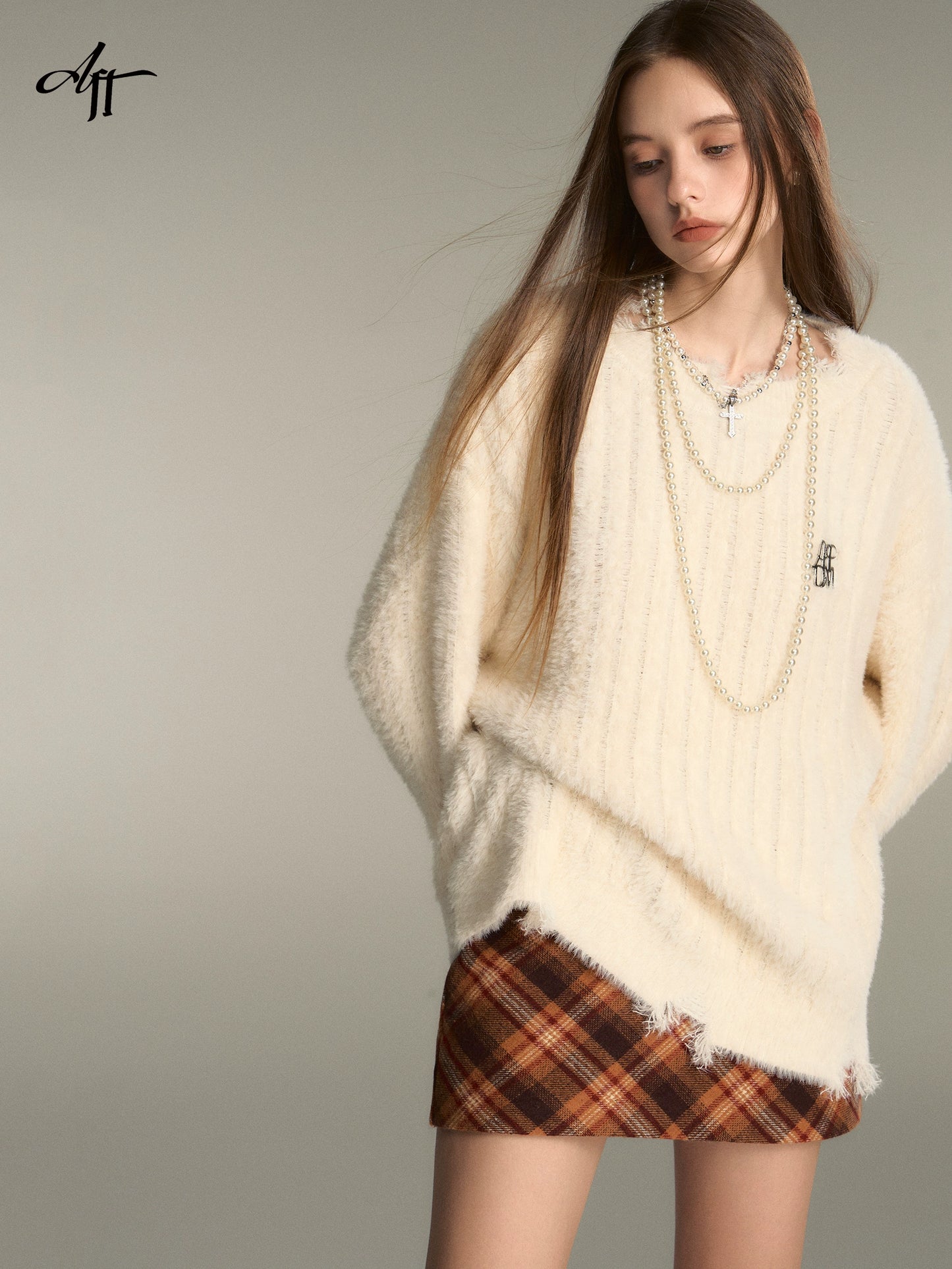 sense imitation mink sweater top