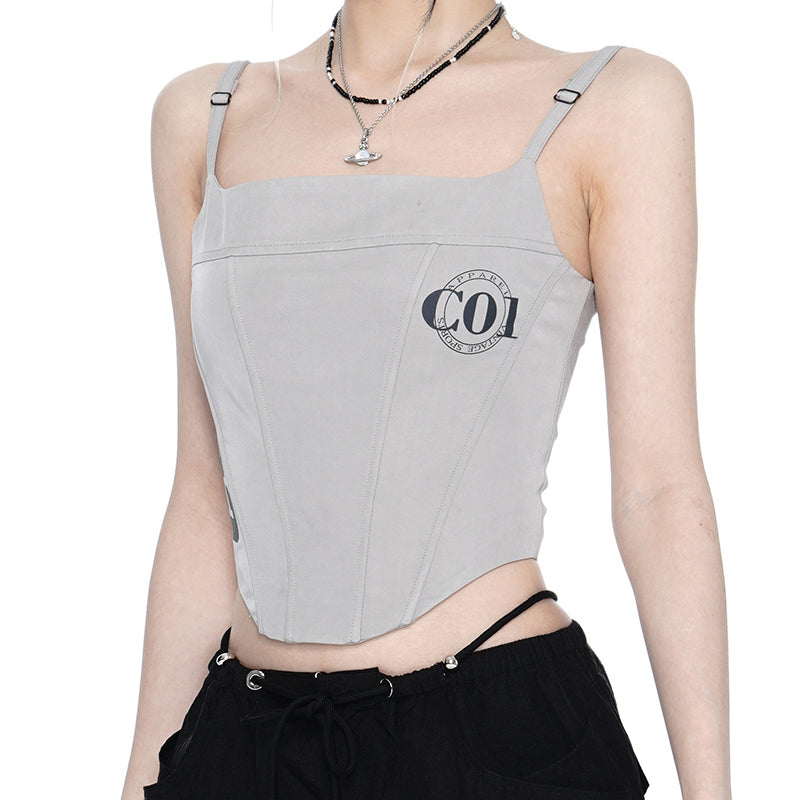 Back Zipper Tight Camisole