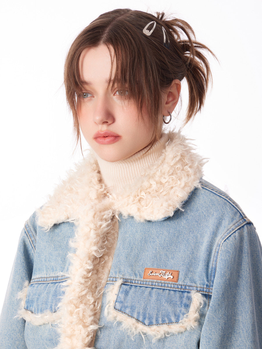 Thick Cotton Denim Coat