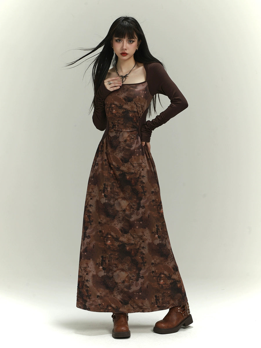 Chinese Long Sleeve Dress