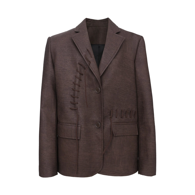 Maillard Brown Leather Jacket