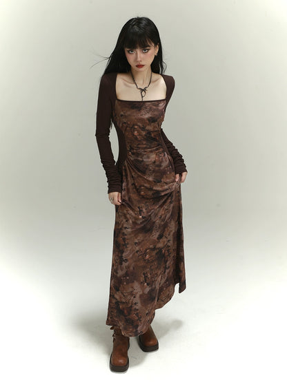 Chinese Long Sleeve Dress