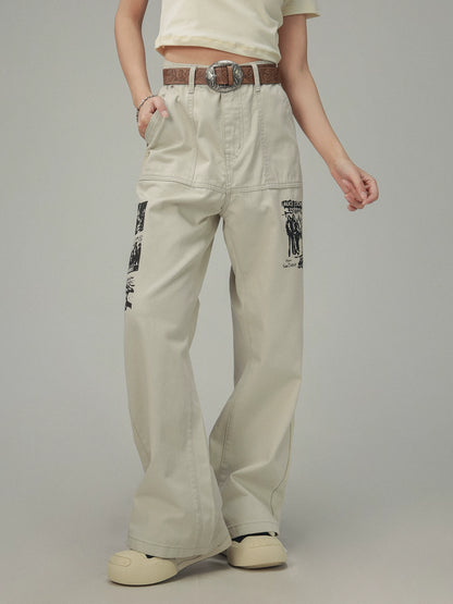 American Bootcut Silhouette Straight Leg Pants