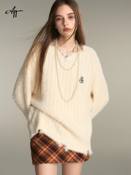 sense imitation mink sweater top