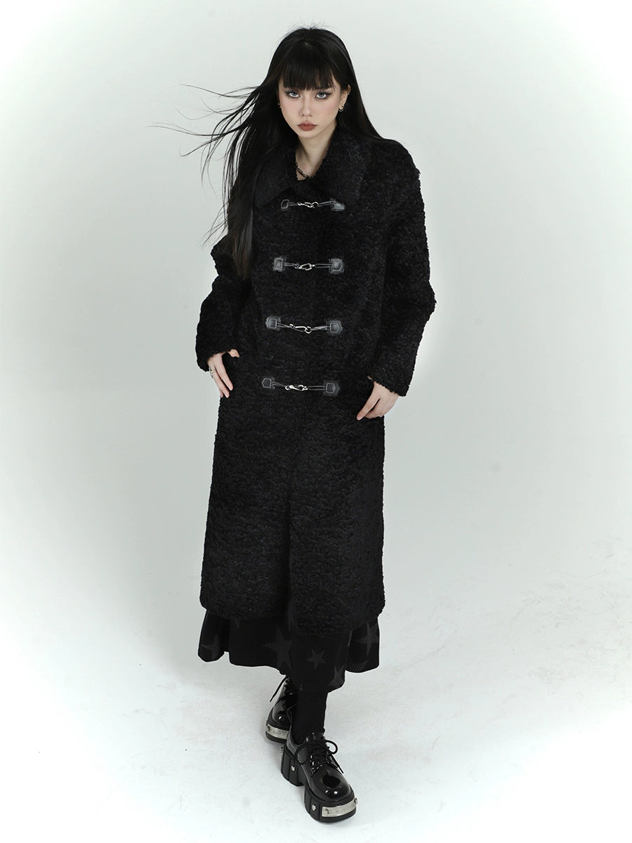 Lamb Wool Mid Length Jacket