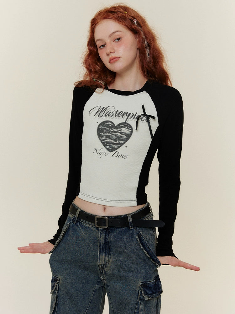 AMERICAN RETRO LONG SLEEVE T-SHIRT TOP