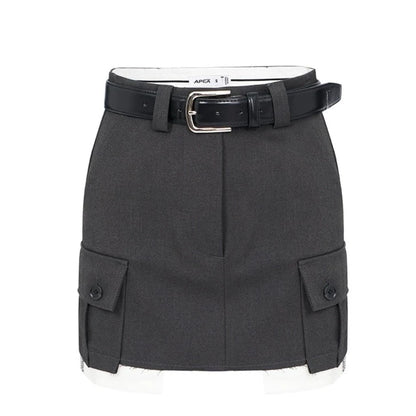 Slim A-line  Short Skirt