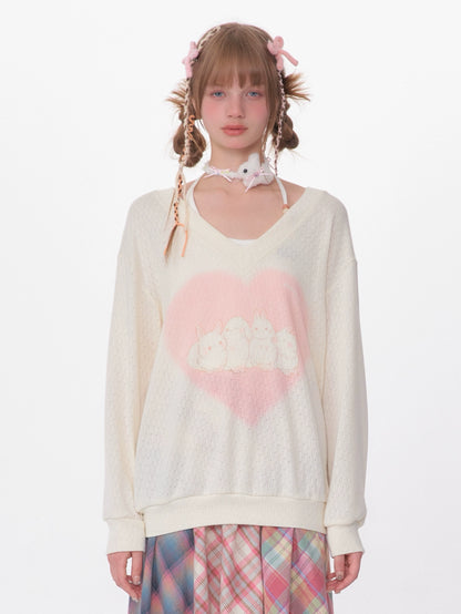 Love Bunny Knitted Out Sunscreen Top