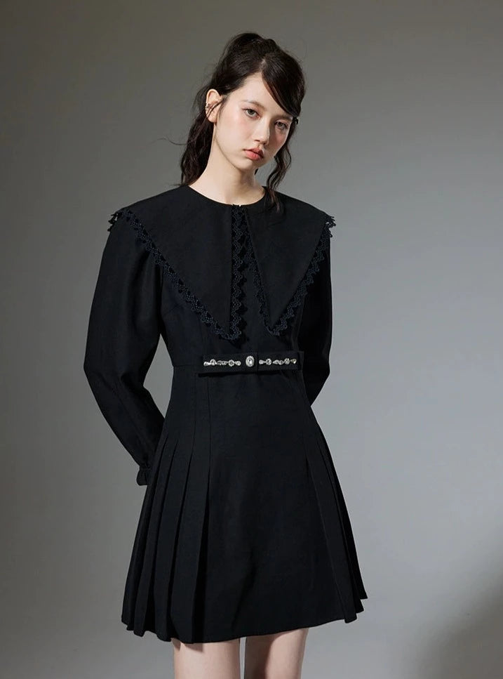 Temperament a-line short dress