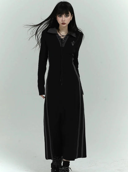 Ghost Girl Black Long Skirt Dress