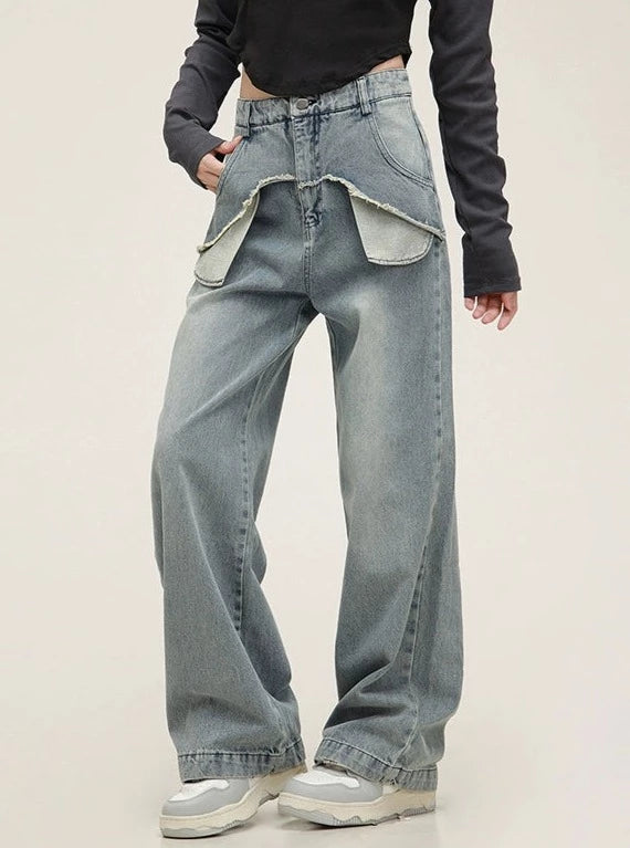 Amerikanische Vintage abgenutzte Jeanshosen