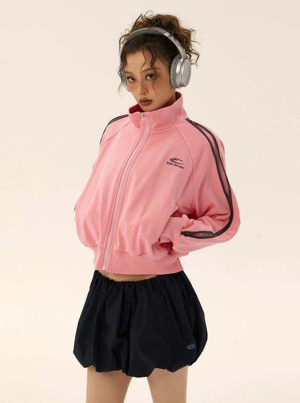 American vintage stand up collar sports coat