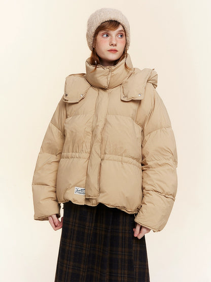 Hooded Loose Thickened Duck Down Jacket