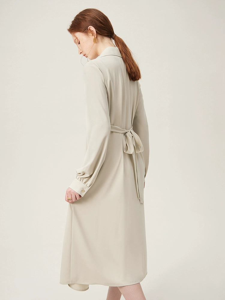 French Temperament Long Sleeve Dress