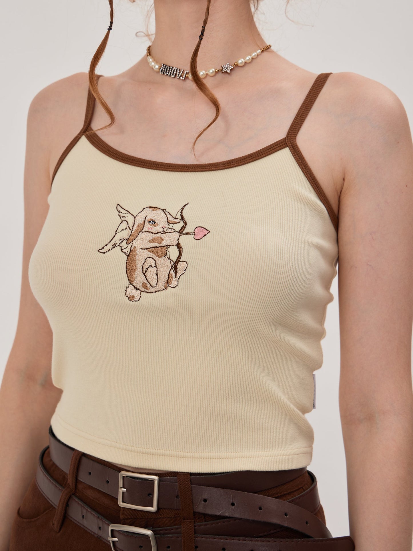 Retro Cupid Rabbit Camisole