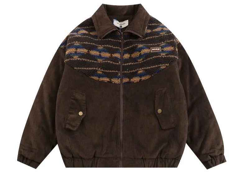 Vintage corduroy thickened cotton jacket