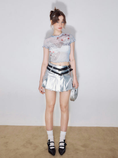 Sweets See-Through Cropped Tops