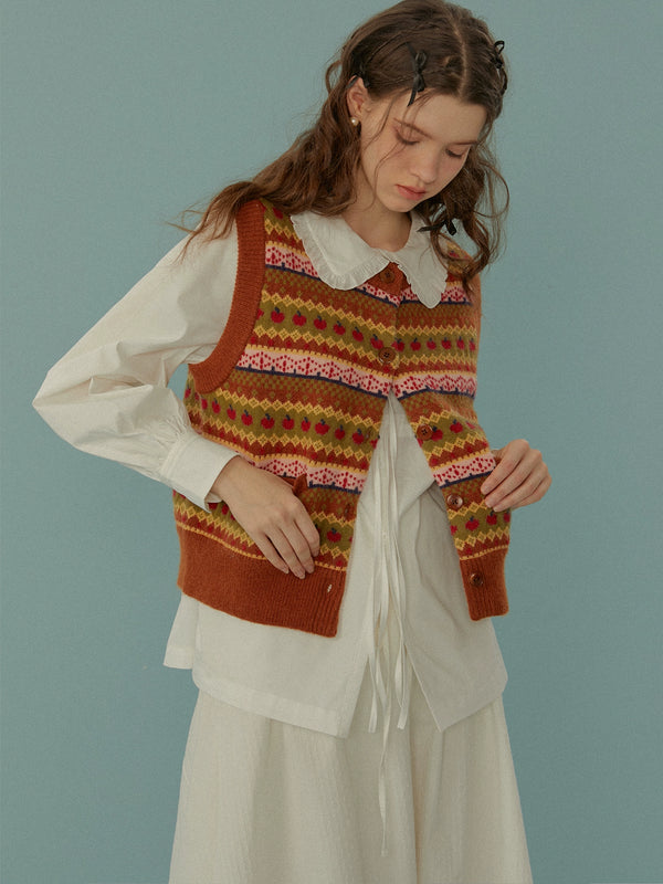 Vintage knitted vest