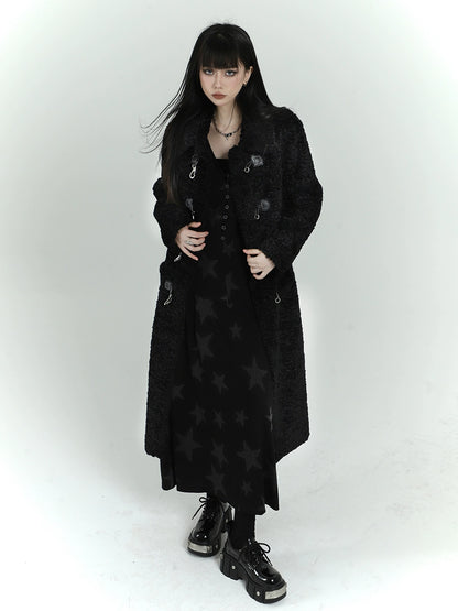 Lamb Wool Mid Length Jacket