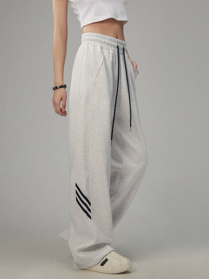 Vintage Striped Casual Sweatpants