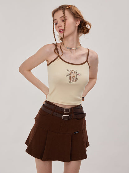 Retro Cupid Rabbit Camisole