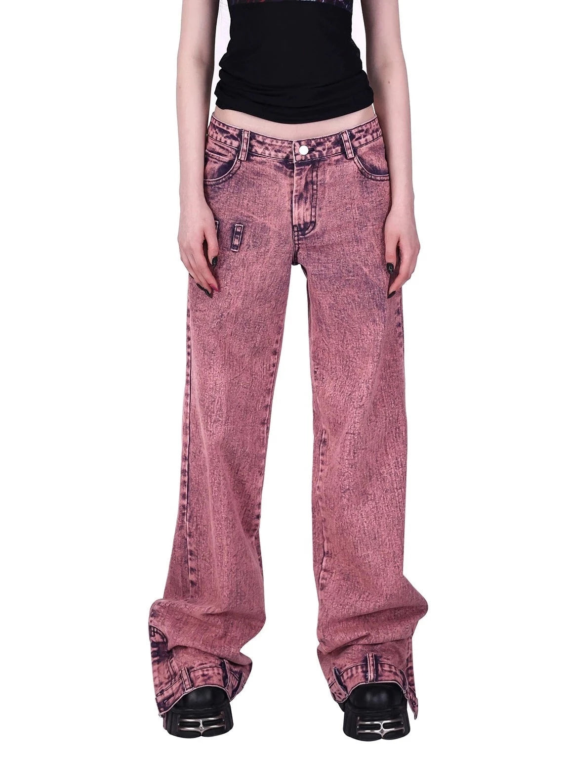 Loose Street Split Jeans