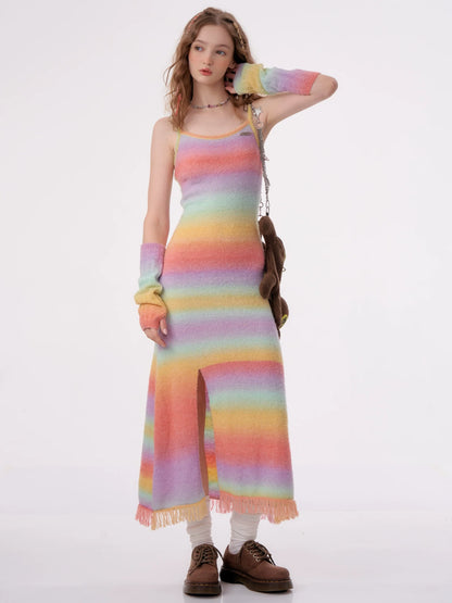 Rainbow Slim Fit Dress