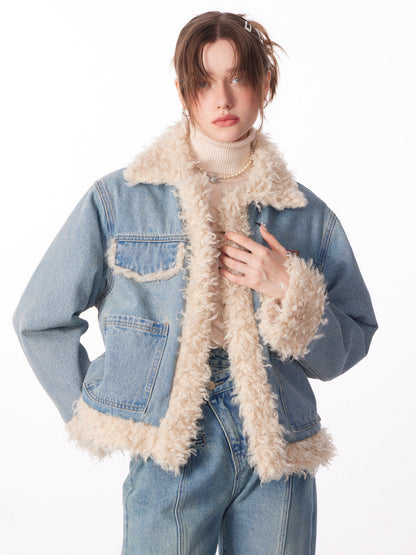 Thick Cotton Denim Coat