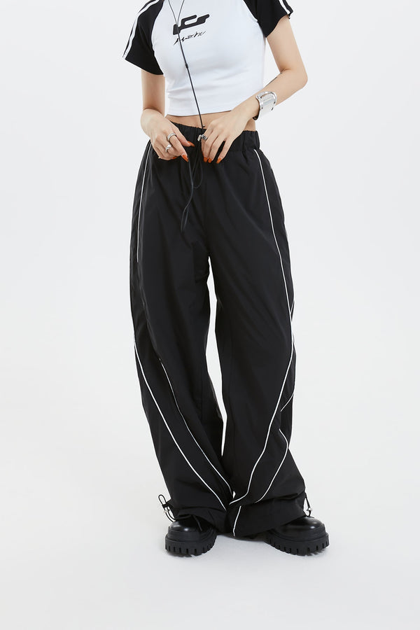 Unisex wide track bottoms