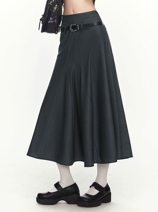 Workwear style midi skirt