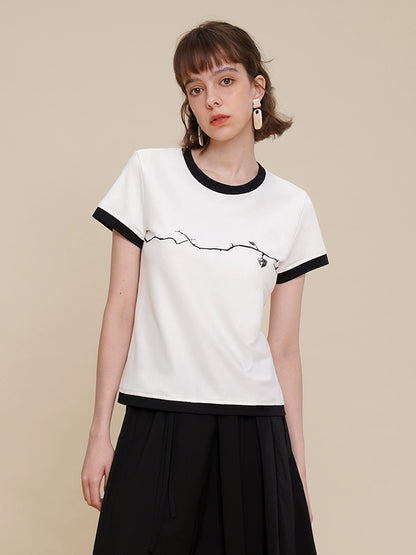 Short Sleeve CAMOOONI Branch Top