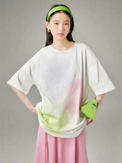 Bubble Memory Dream Gradient Knit T-Shirt