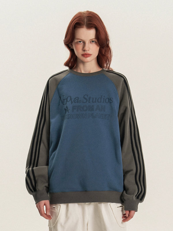 Crewneck loose sweatshirt top