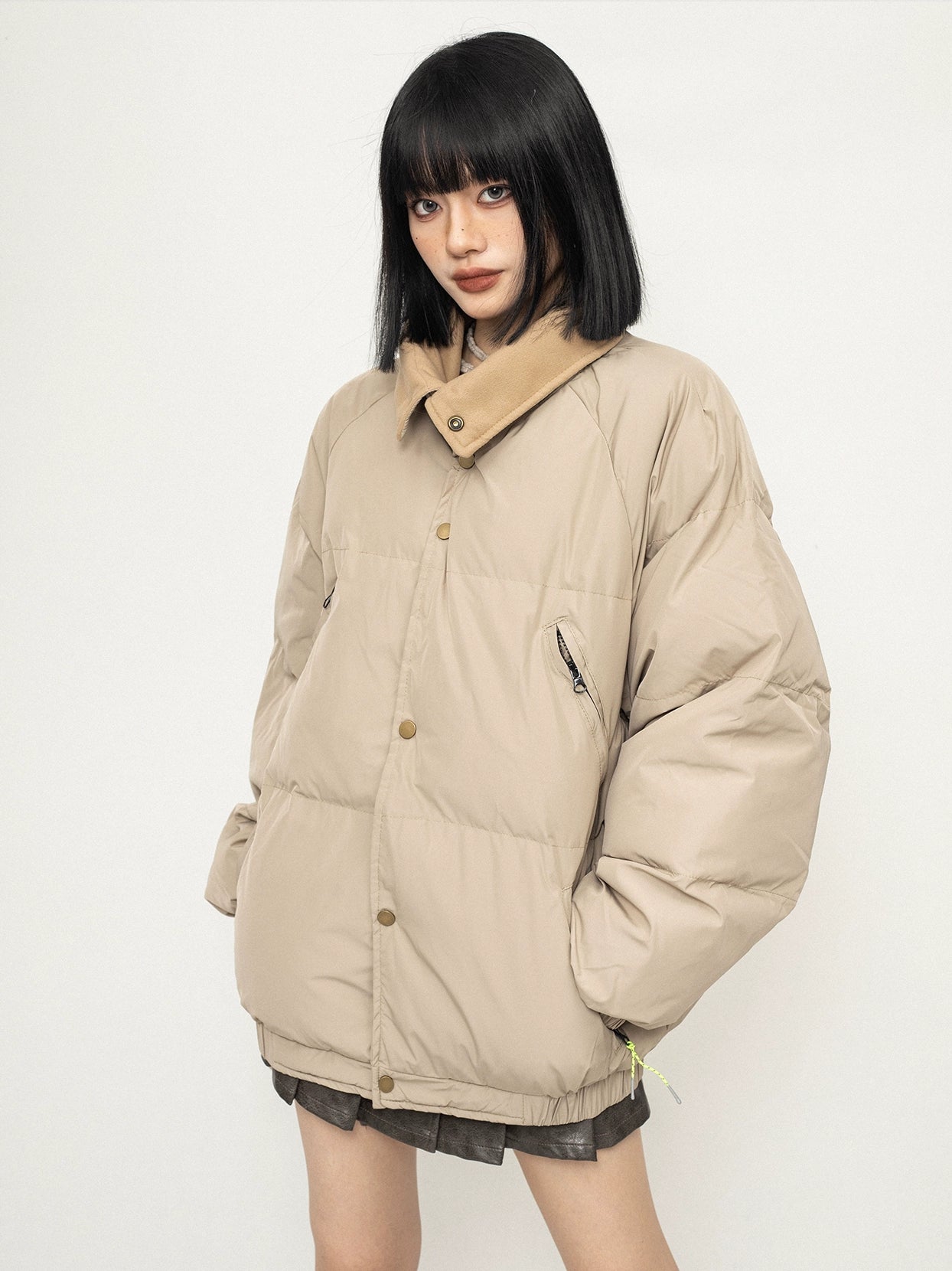 Loose Padded Lapel Bread Cotton Jacket