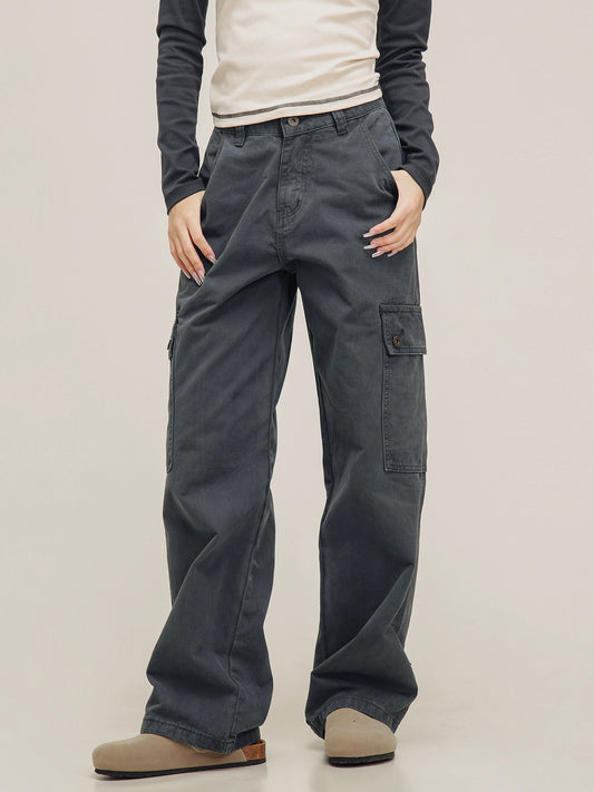 American High Street Pocket Grey Hosen