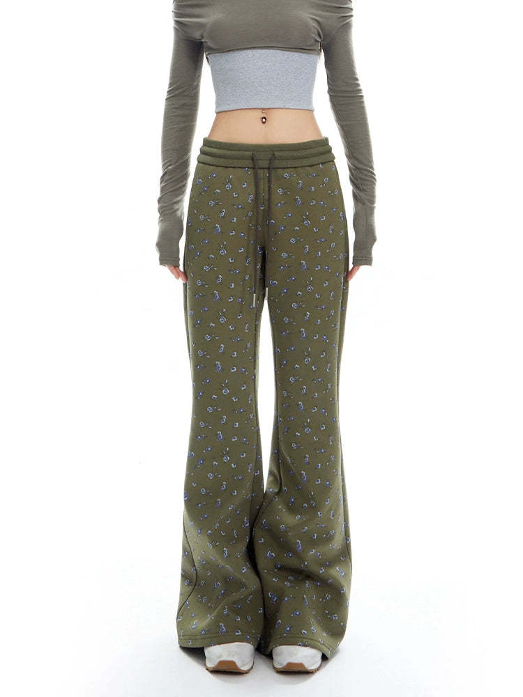 American Hottie Floral Casual Sweat Pants